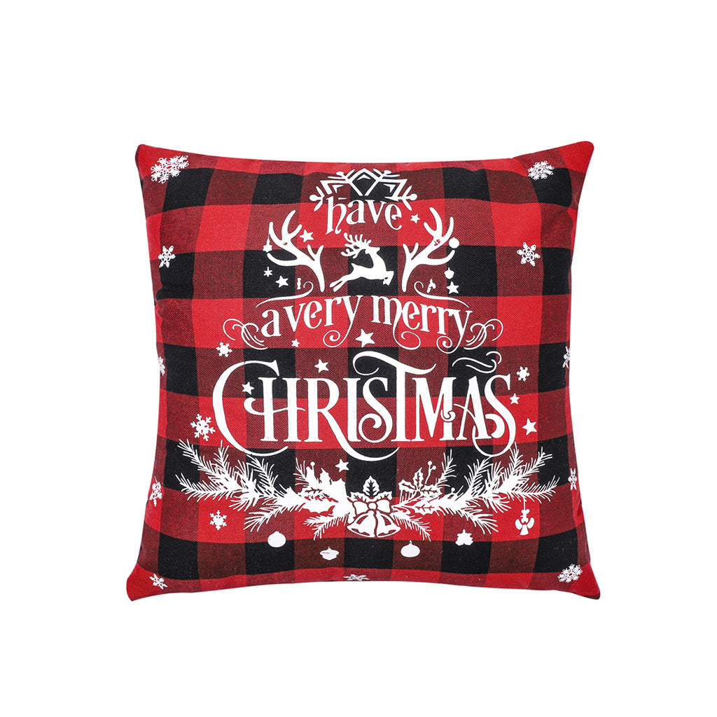 Christmas Pillow Cover Red Buffalo Check Holiday Decor