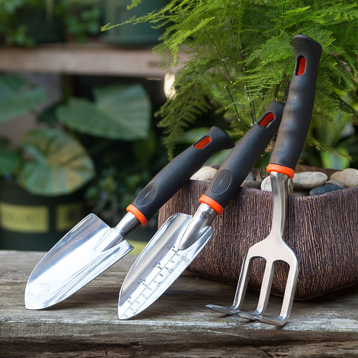 Stainless Steel Flower Shovel Set, 3-Piece Garden Tools