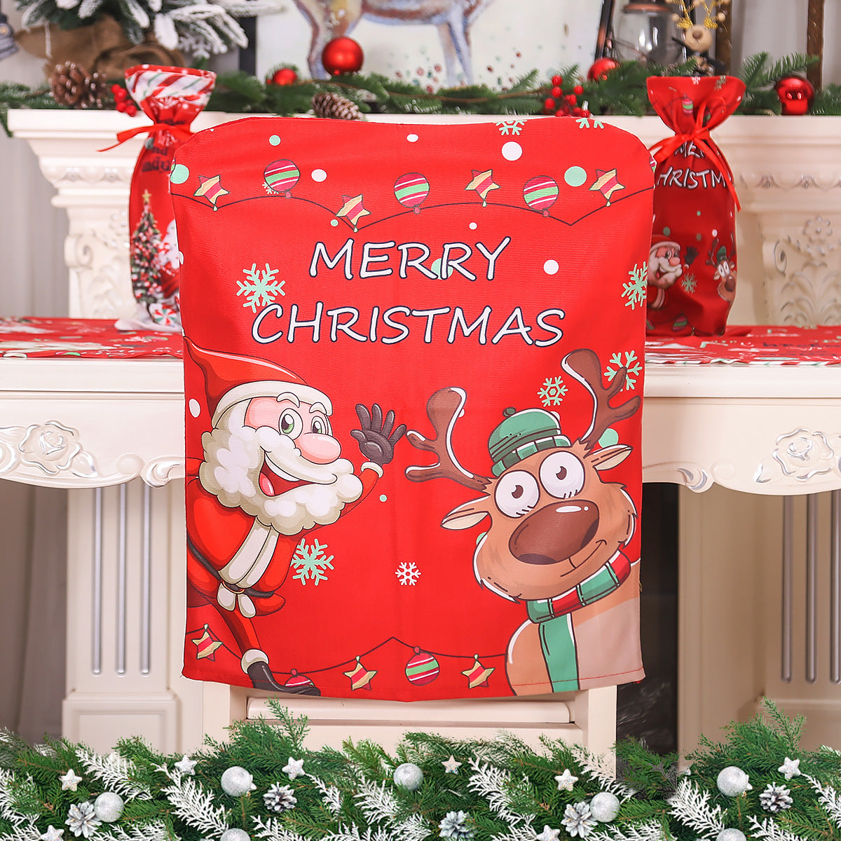 Christmas Chair Covers for Instant Festive Dining Style