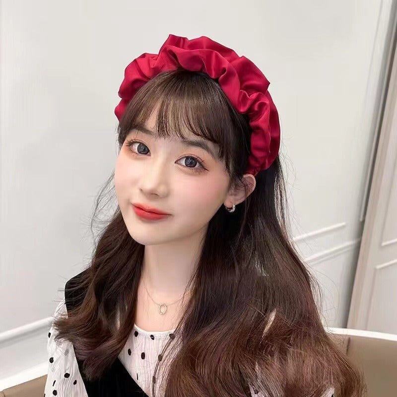 Women's Wide-Brim Headband for Dramatic Volume & Style
