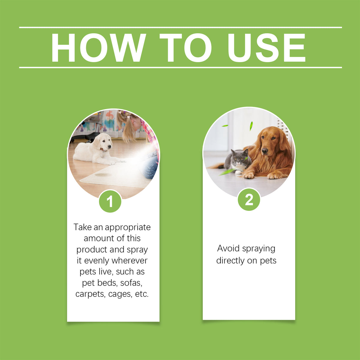Natural Pet Odor Spray for Fresher Indoor Pet Areas