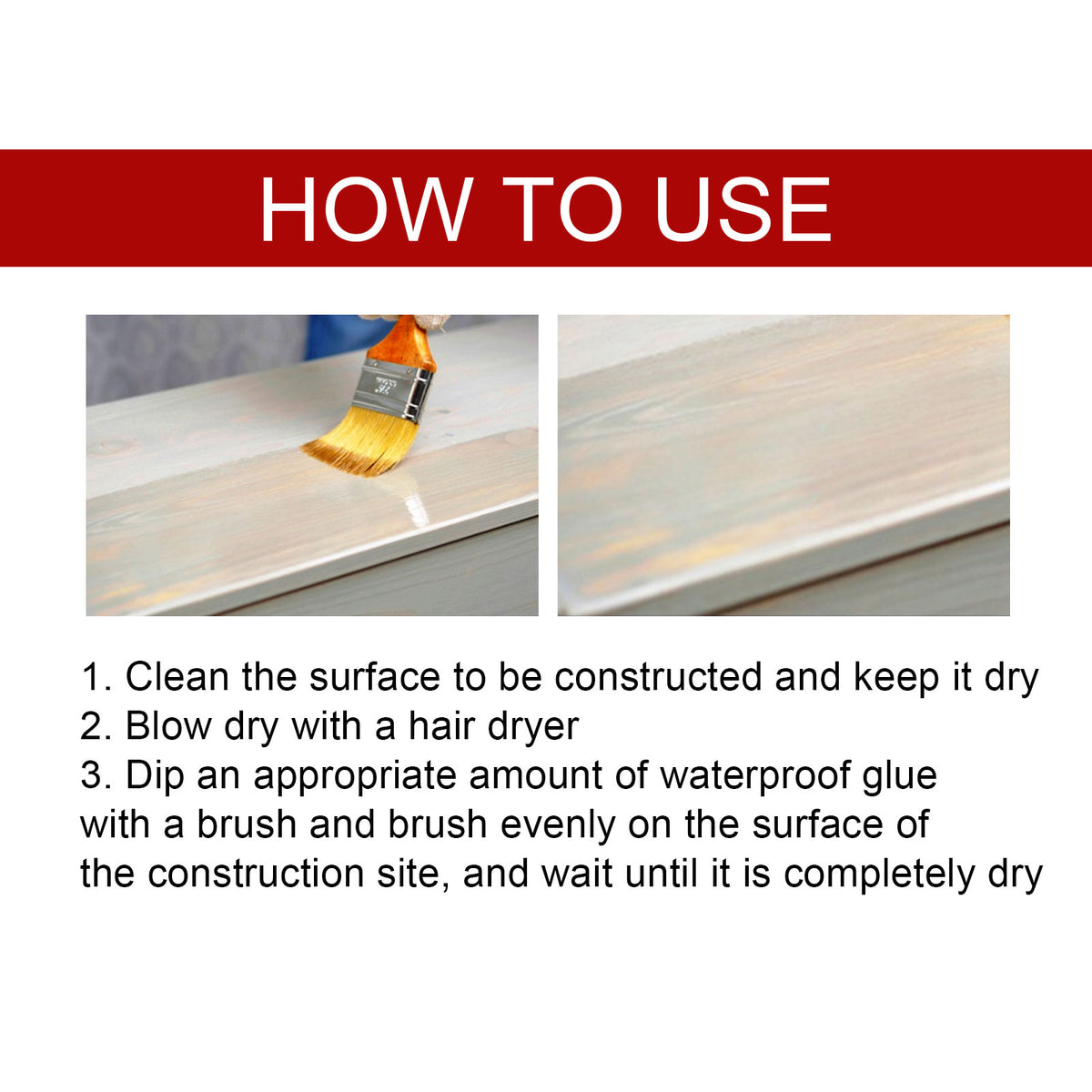 Transparent Waterproof Repair Glue for Tile and Wall Leaks