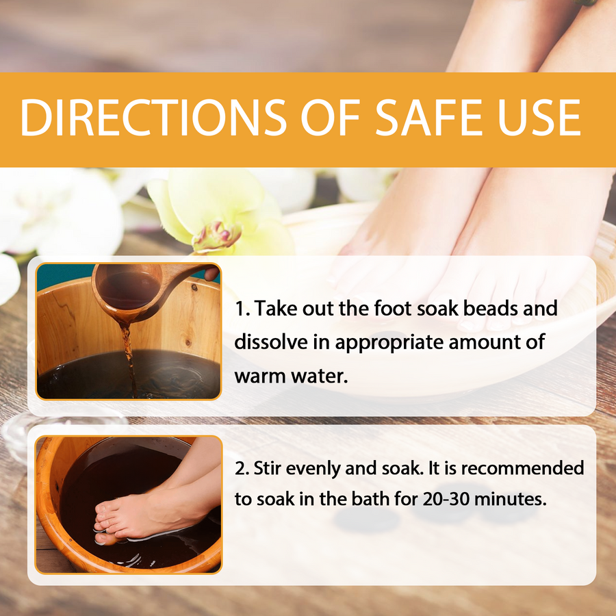 Bee Venom Foot Soak Beads for Tired, Dry Evening Feet