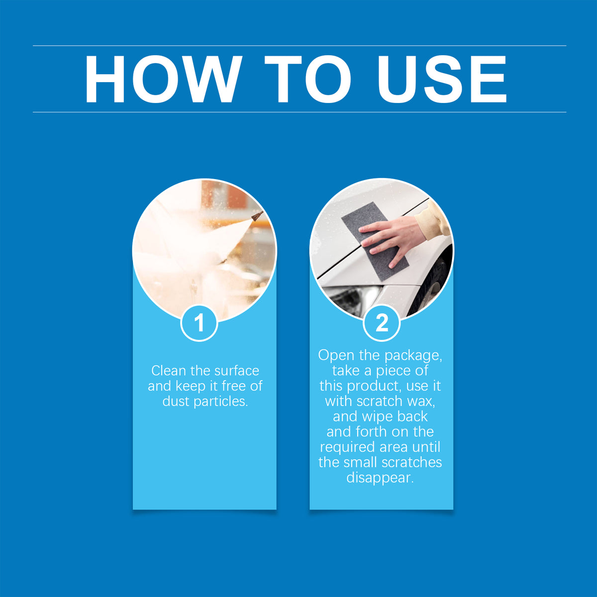 Car Scratch Repair Cloths for Minor Paint Scuff Care