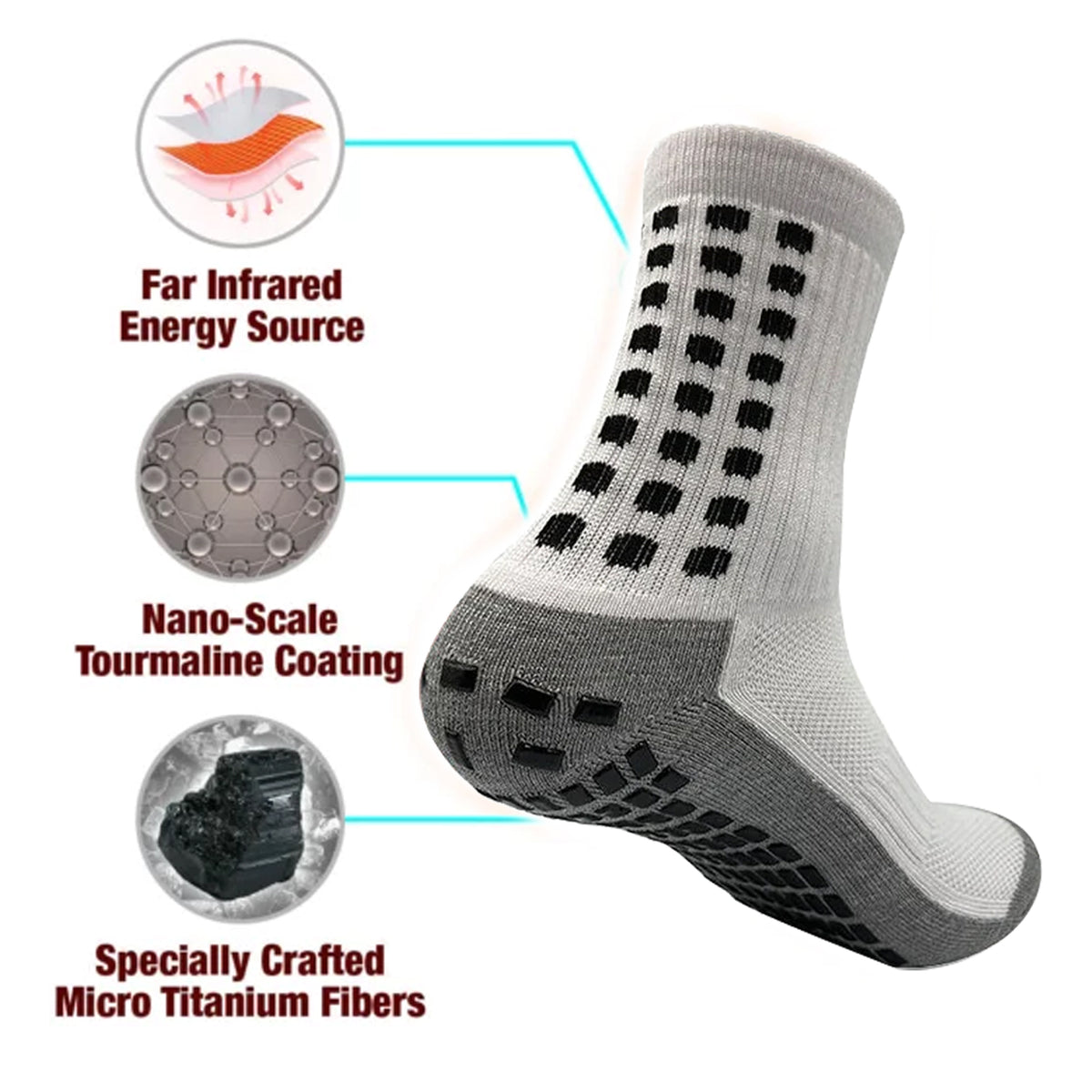 Tourmaline Socks for Warm, Cushioned Winter Comfort