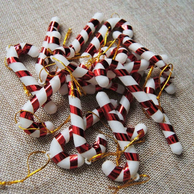 Candy Cane Christmas Ornaments, 24-Piece Festive Set
