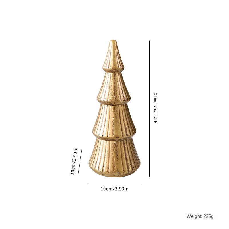 Nordic Wooden Christmas Tree Decor for Tabletop Style
