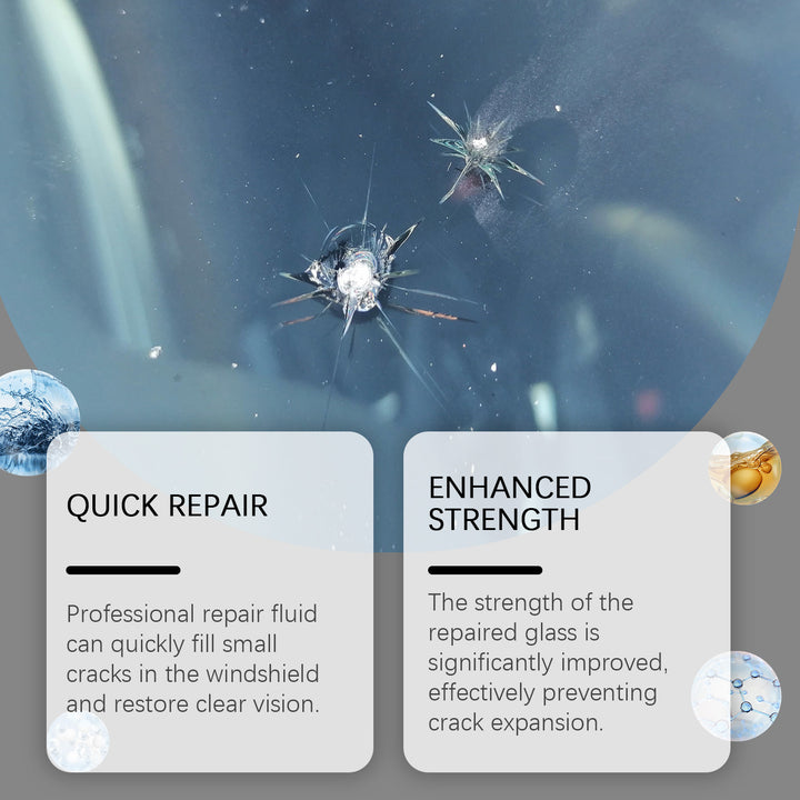 Windshield Repair Kit for Small Cracks, Chips & Clarity