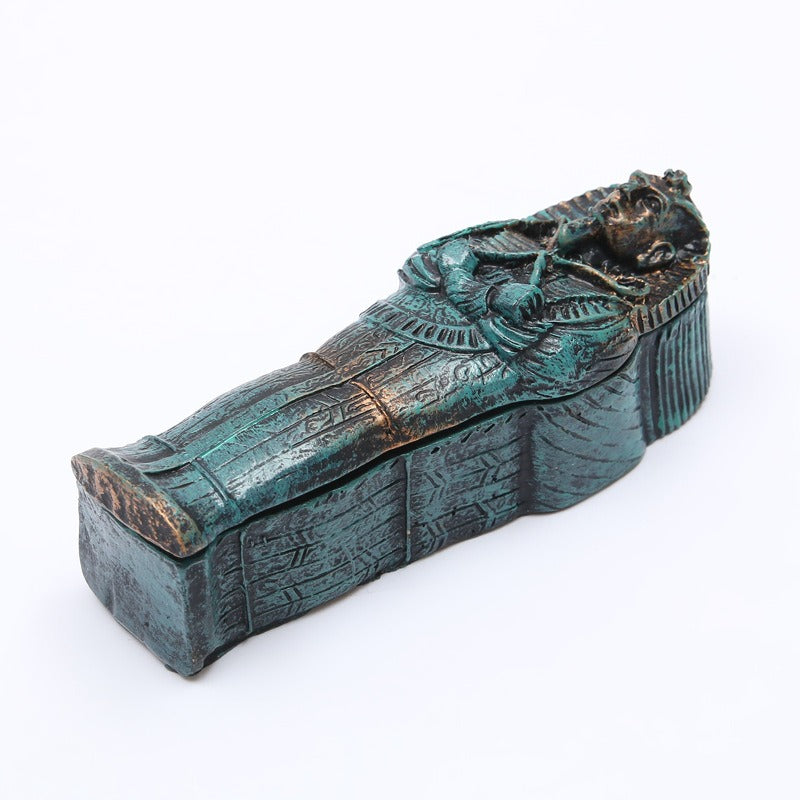 Egyptian Mummy Coffin Fish Tank Ornament for Aquariums