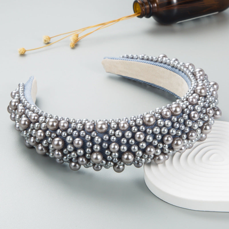 Pearl Beaded Headband for Elegant Statement Styling