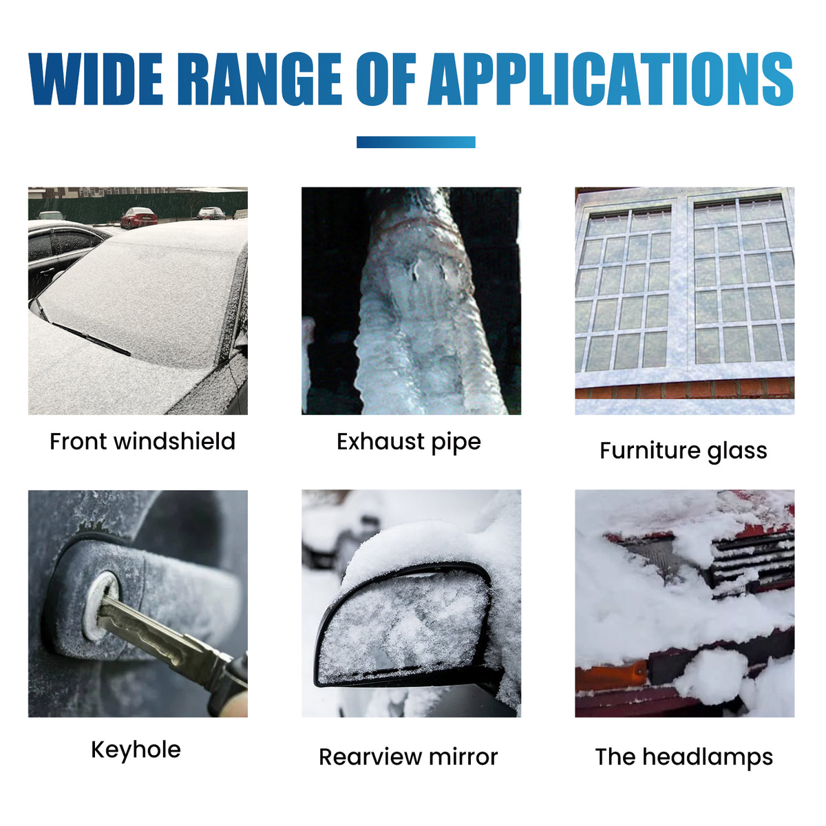 Rayhong Snow Remover Spray – Melts Car Ice Fast