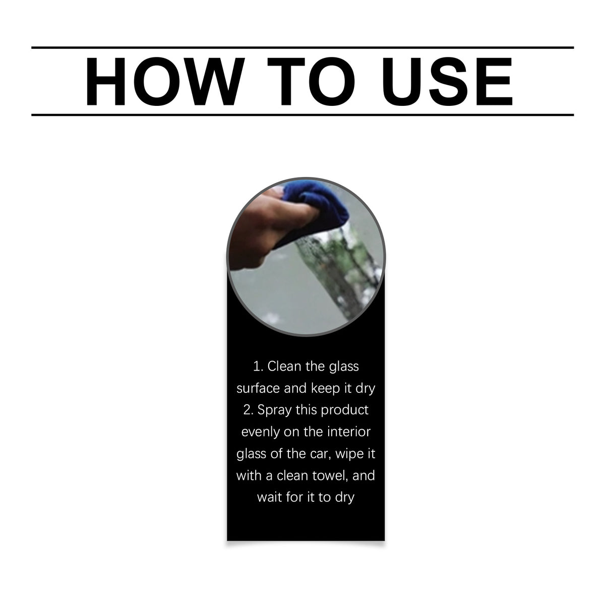 Car Glass Anti-Fog Spray for Clear Driving Visibility