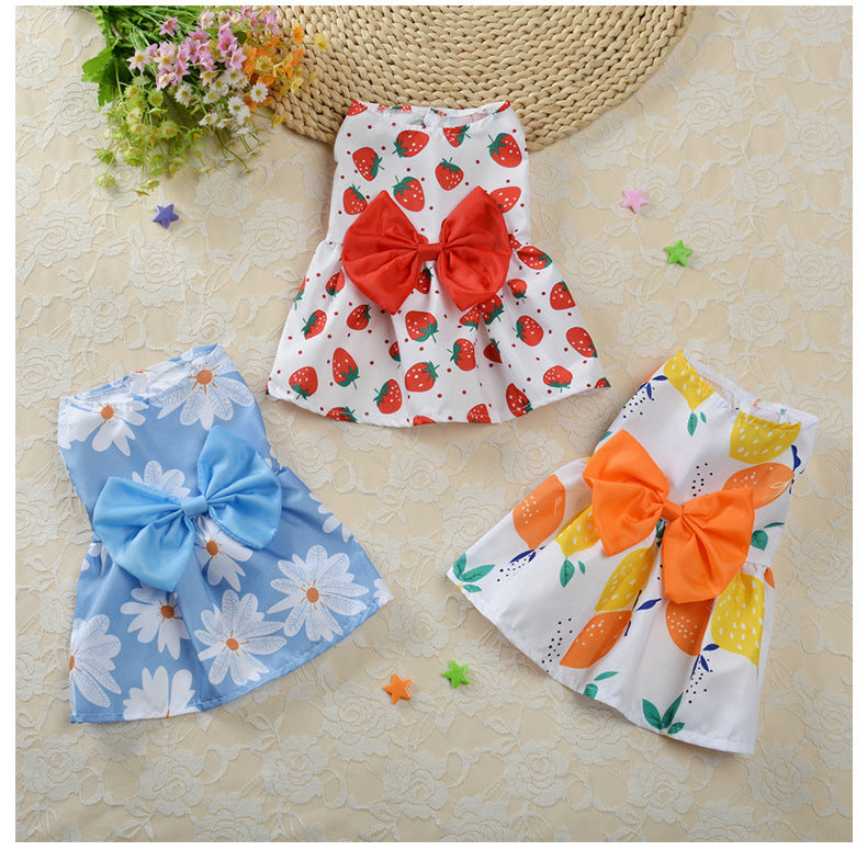 Small Pet Princess Skirt for Spring & Summer Dress-Up