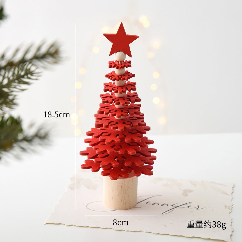 Mini Wooden Christmas Trees – Festive Tabletop Decor