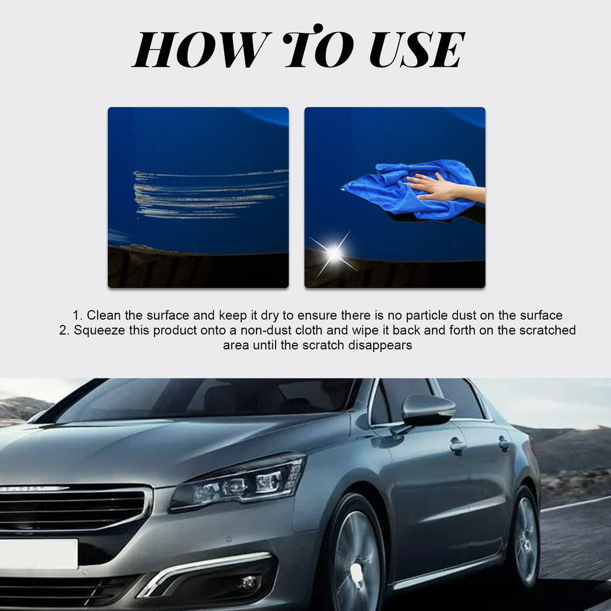 Car Scratch Repair Wax for Fine Paint Marks & Shine