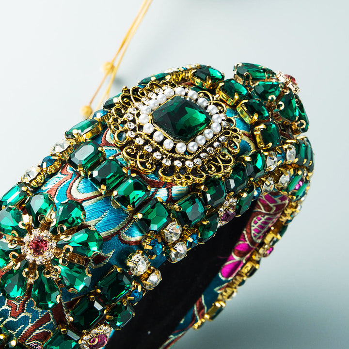 Embellished Hair Hoop for Dramatic Formal Evening Looks