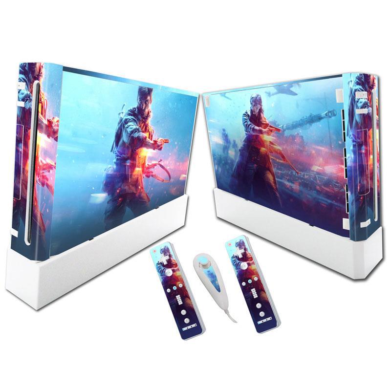 Wii Skin Decal Set: Custom Game Art for Console and Remotes
