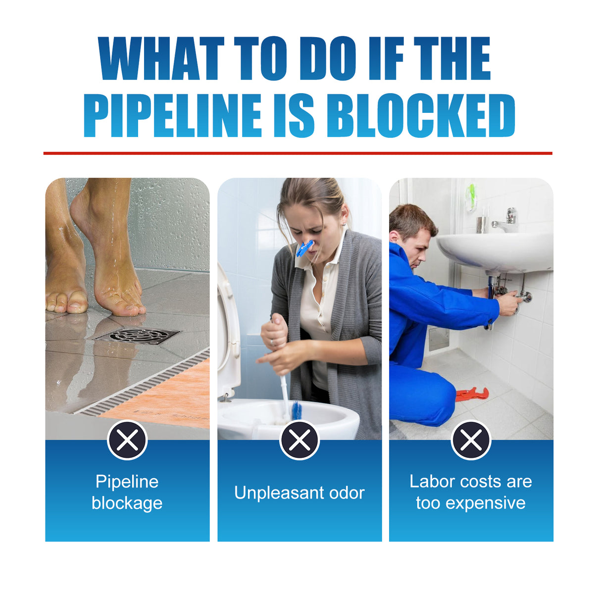 Home Drain Cleaning Tablets for Clogs and Odor Removal