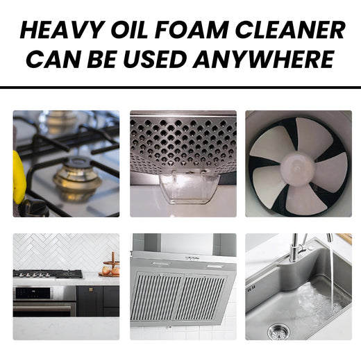 Heavy Oil Foam Cleaner — Spray & Wipe Grease Remover