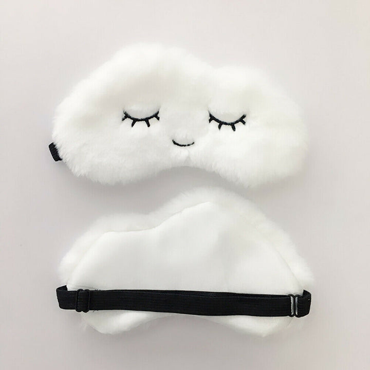 Cute Cloud Sleep Mask: Plush Light-Blocking Eye Cover