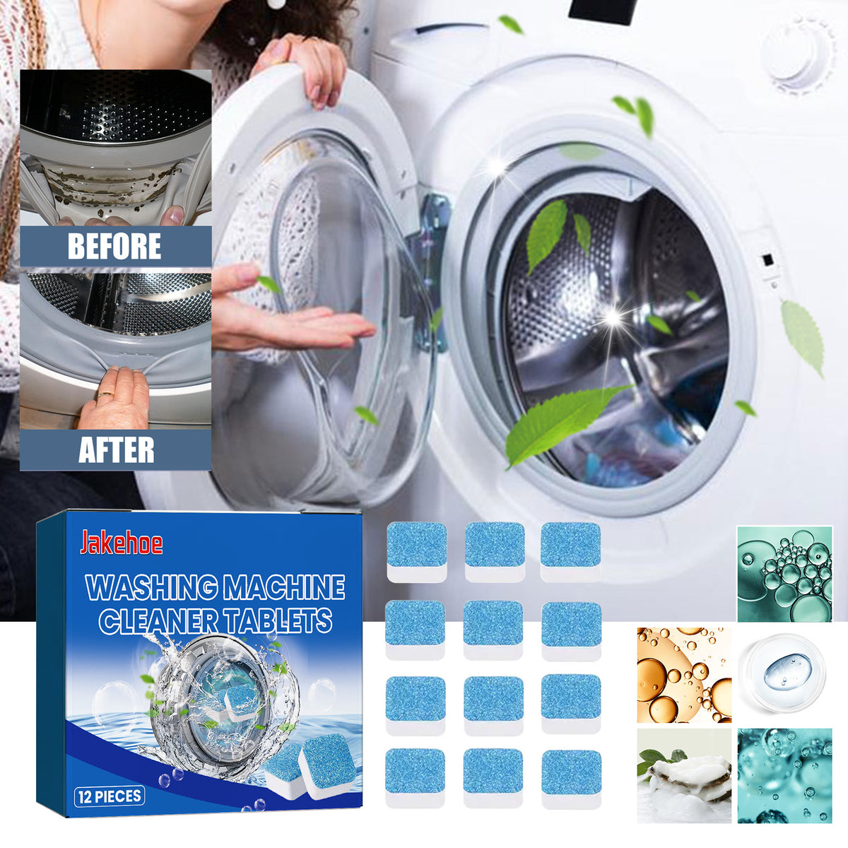 Washing Machine Cleaner Tablets for Cleaner, Fresher Drums