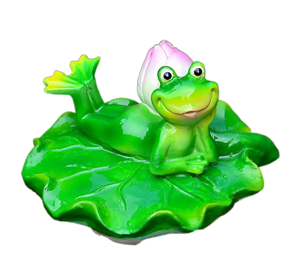 Floating Frog Lily Pad Pond Decor for Fountains & Ponds