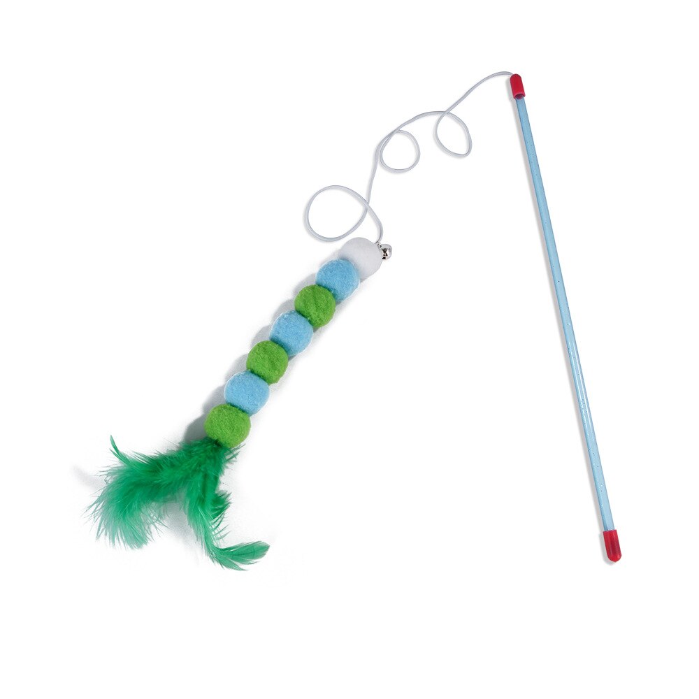 Cat Teaser Wand Toy for Interactive Indoor Cat Play