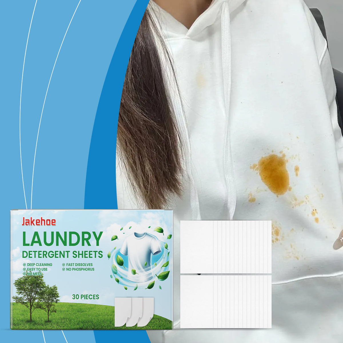 Laundry Detergent Sheets for Easy Stain Removal at Home