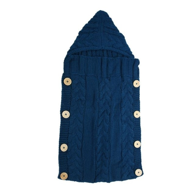 Baby Swaddle Wrap, Warm Hooded Cocoon for Newborns