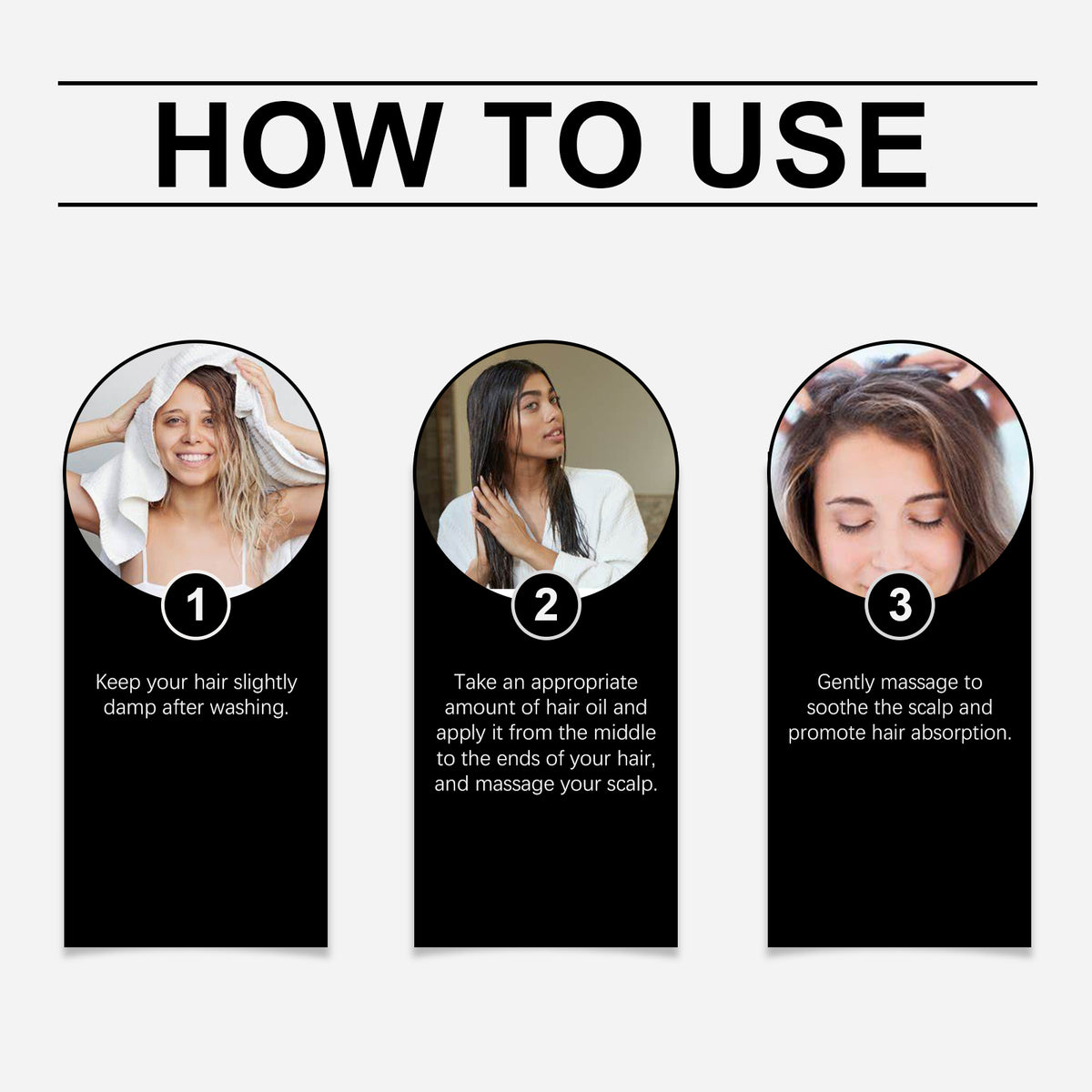Herbal Hair Oil for Frizz Control & Lasting Moisture