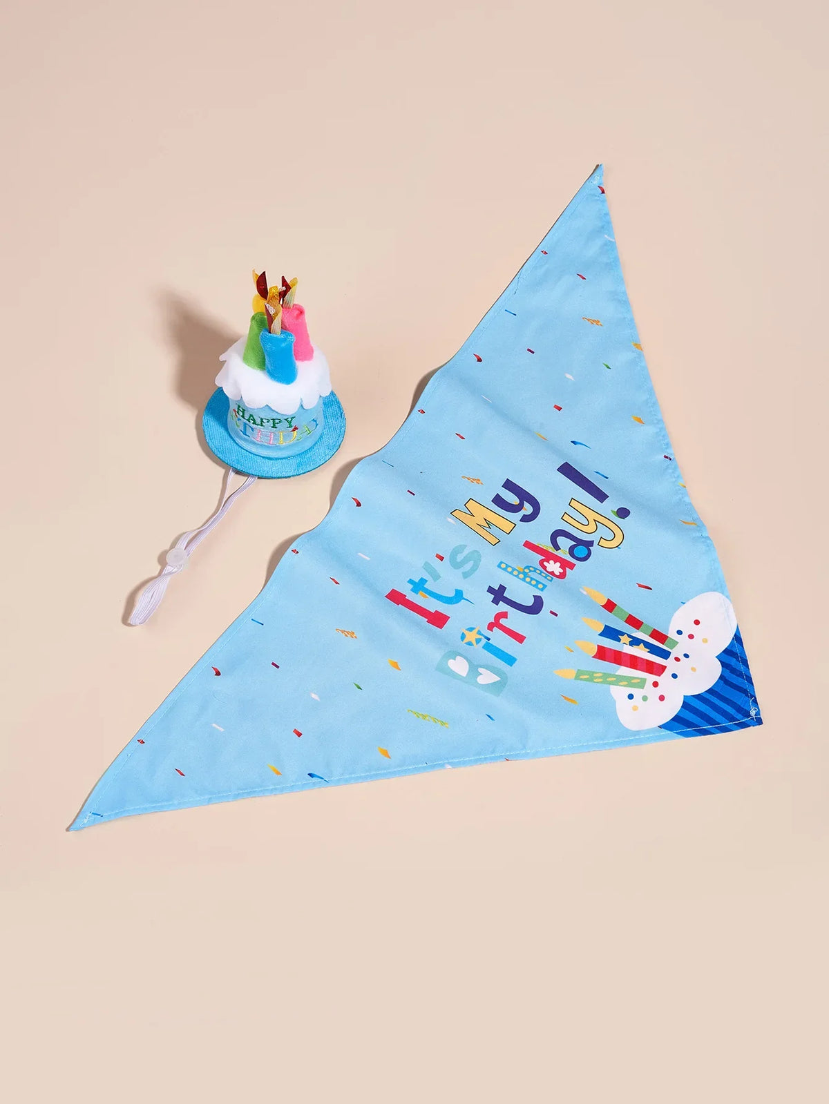 Dog Birthday Party Costume Set – 4-Piece Photo Props