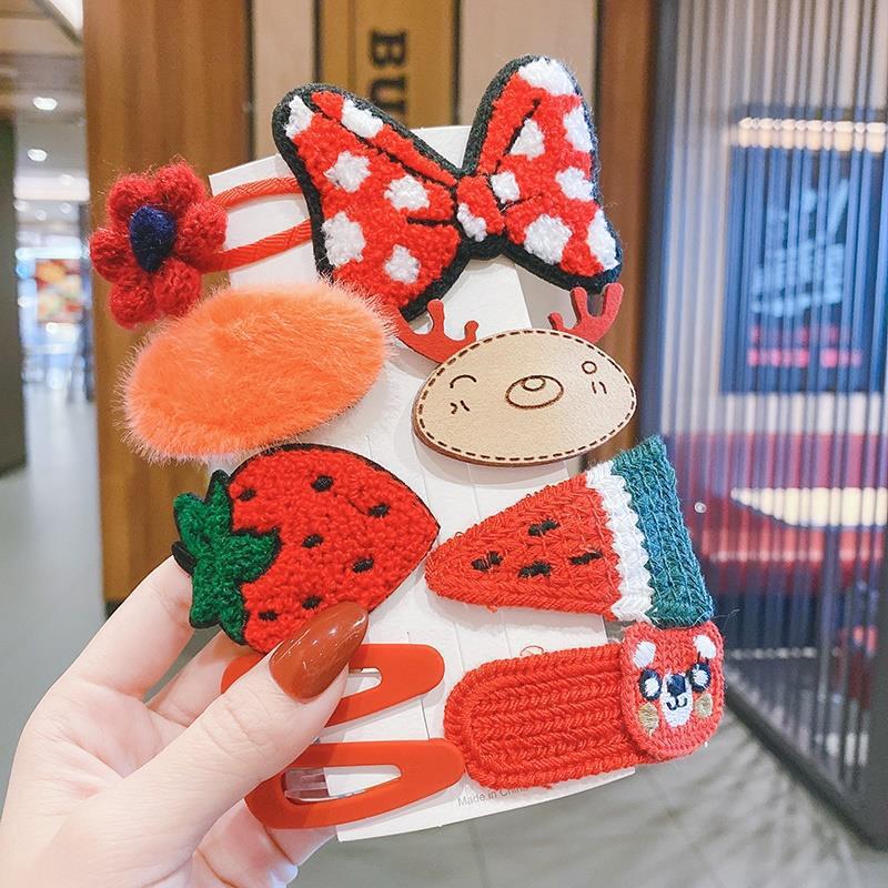 Plush Hair Clips for Kids – Cute Bangs & Side Clips
