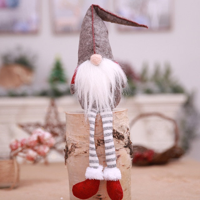 Nordic Plush Gnome Ornaments for Cozy Christmas Decor