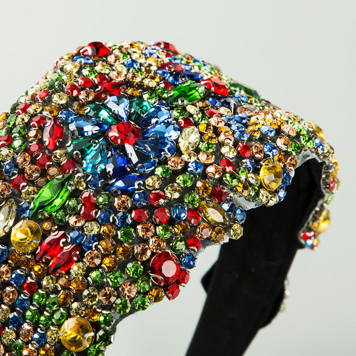 Oversized Rhinestone Headband for Statement Glamour