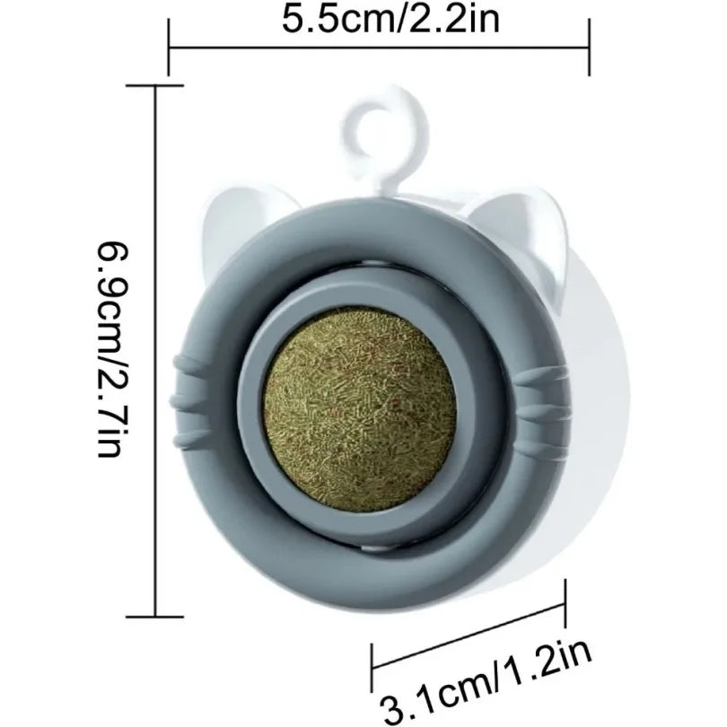 Cat Mint Ball Toy for Indoor Dental Enrichment Play