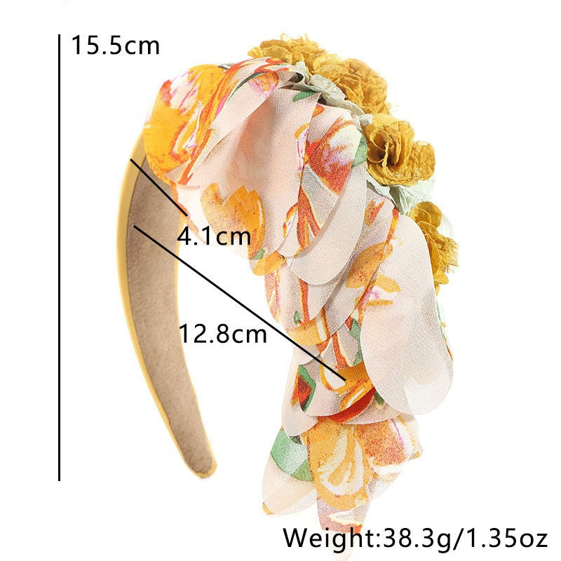 Floral Fabric Headband for Colorful Statement Style