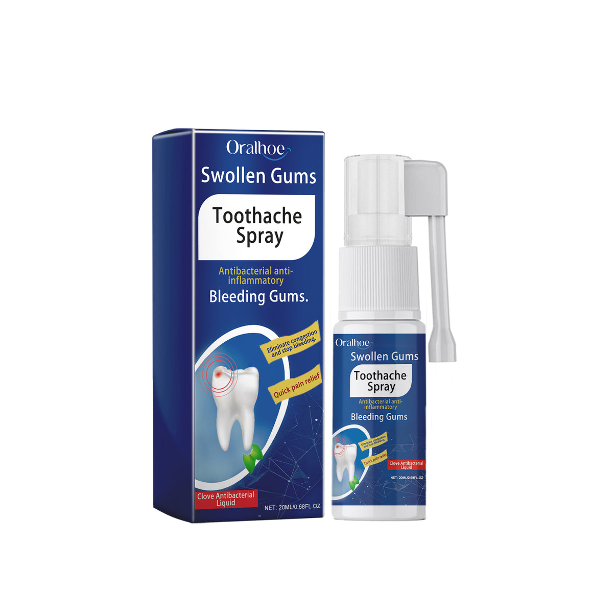 Toothache Relief Spray for Targeted Gum & Oral Care