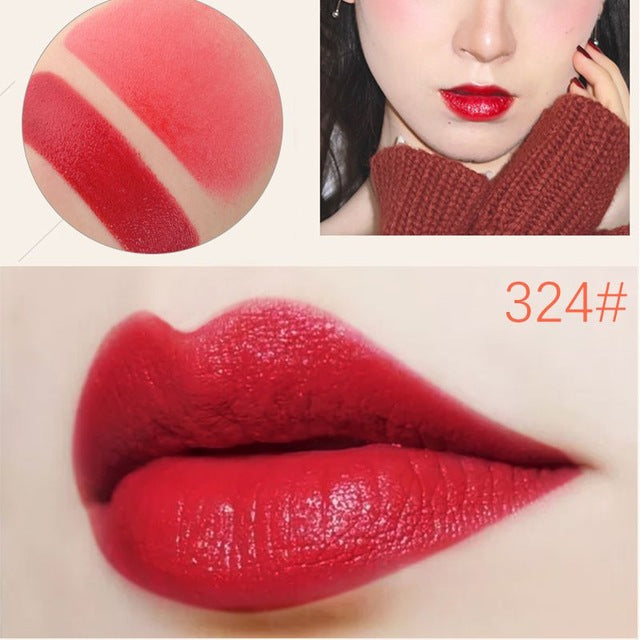Velvet Matte Lipstick – Luxury Red, Pink & Berry Shades