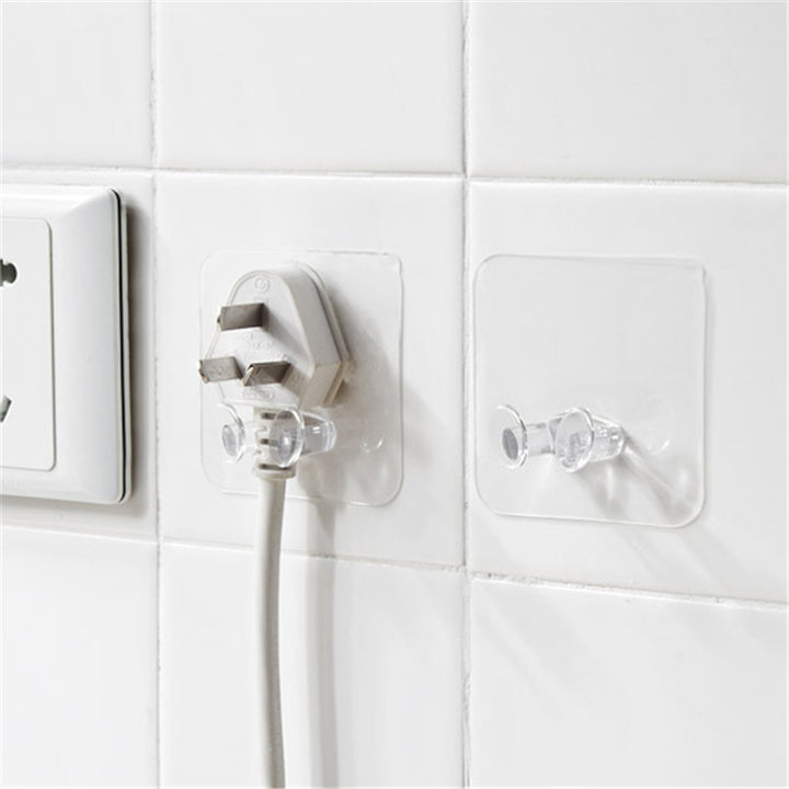 Traceless Wall Hook for Plugs and Cables, No Drilling