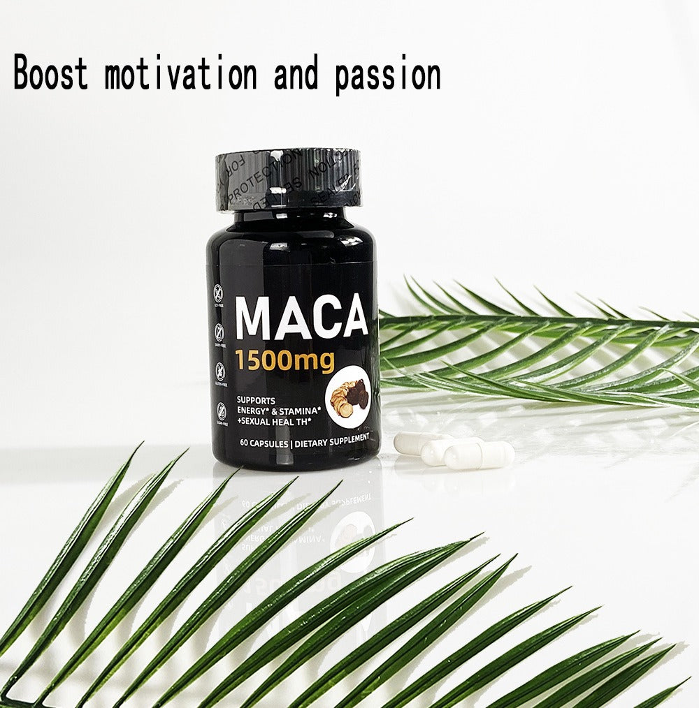 Maca Root Extract Capsules — 1500mg Natural Energy & Stamina
