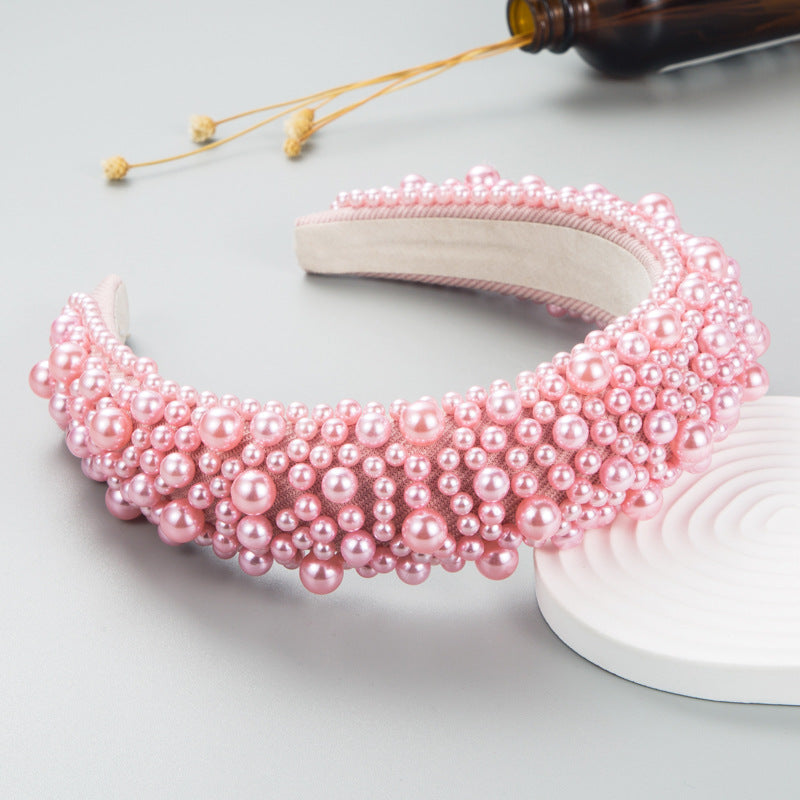 Pearl Beaded Headband for Elegant Statement Styling