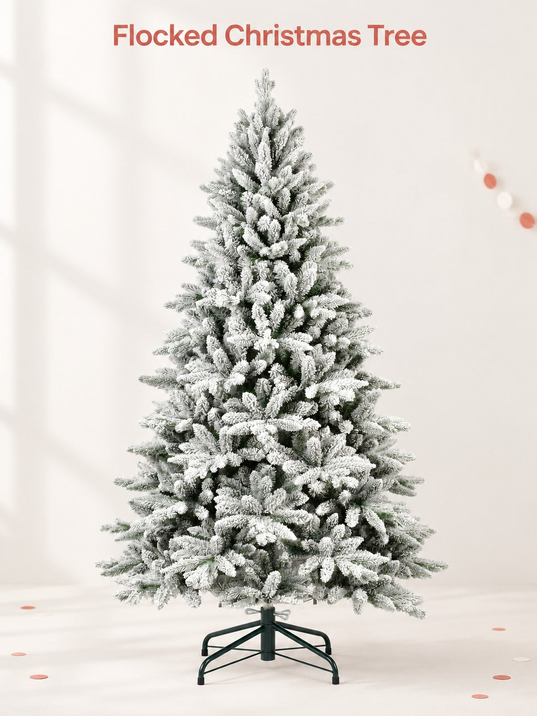 5ft Flocked Christmas Tree: Full, Sturdy, Realistic