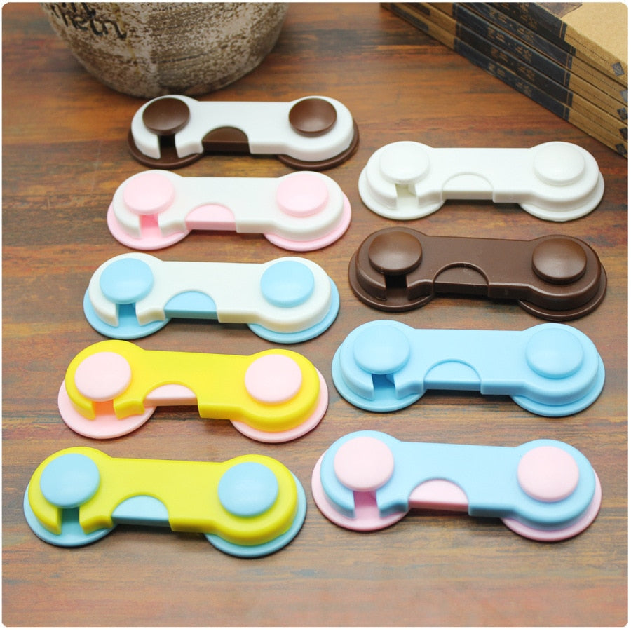 Cabinet Locks Child Safety 5-Pack No Drill Adhesive