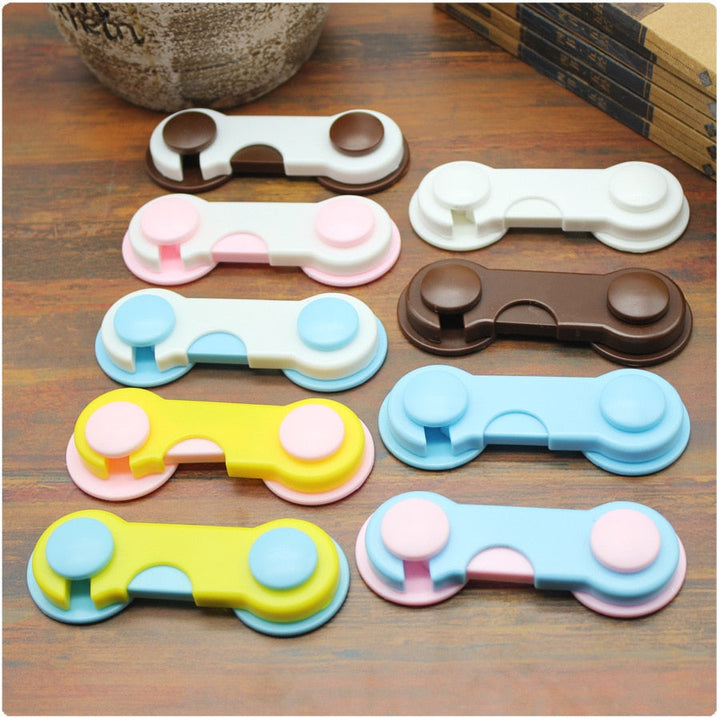 Cabinet Locks Child Safety 5-Pack No Drill Adhesive