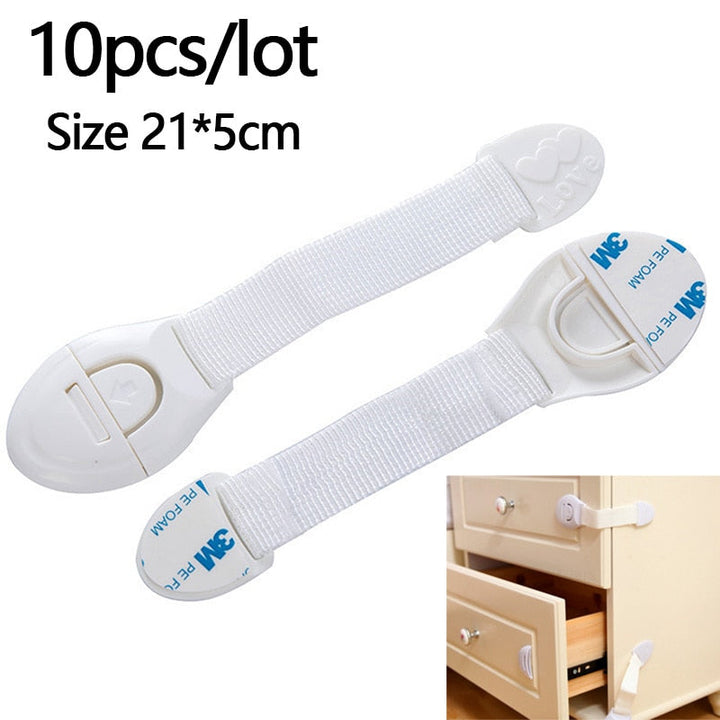 Cabinet Safety Locks for Toddlers | Adjustable Straps