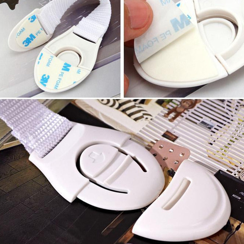 Cabinet Safety Locks for Toddlers | Adjustable Straps