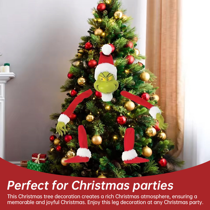 Grinch Elf Body Ornaments, 5-Piece Christmas Tree Decor