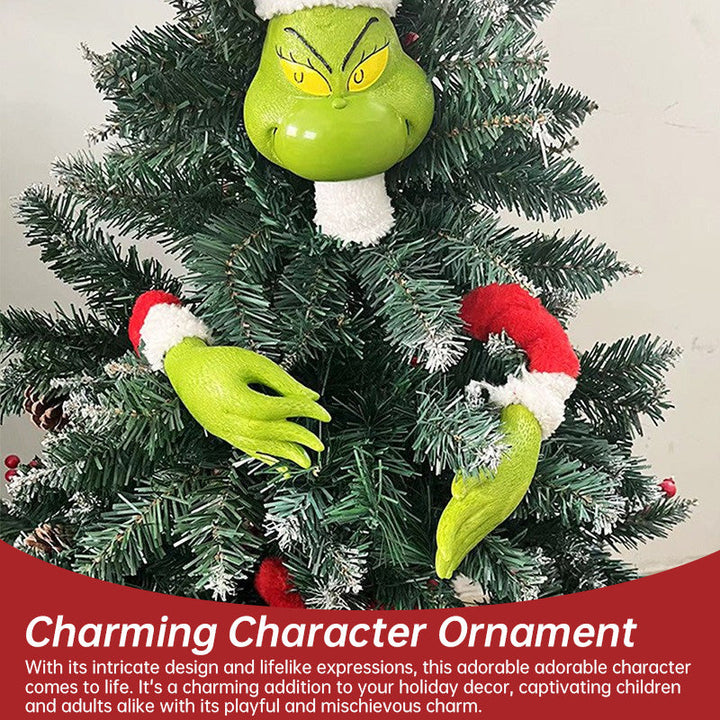 Grinch Elf Body Ornaments, 5-Piece Christmas Tree Decor