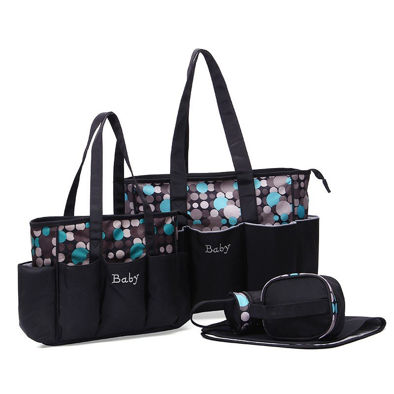 5-Piece Baby Diaper Bag Set for Clutter-Free Outings