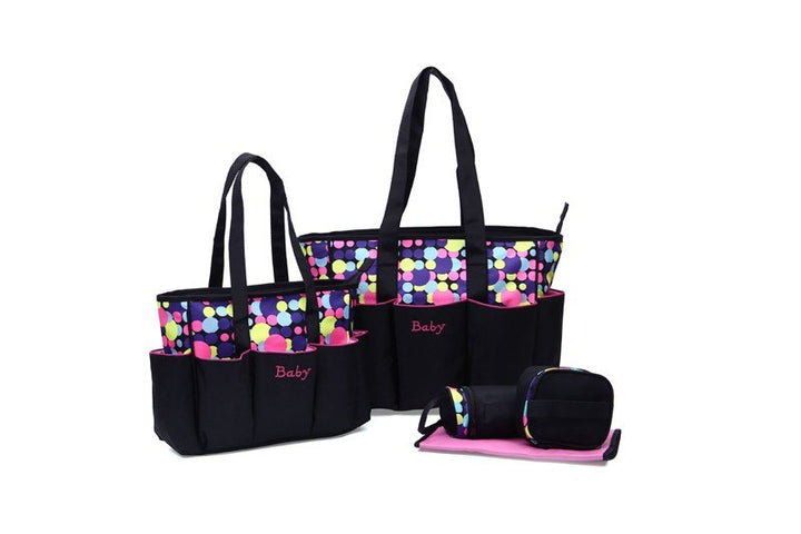 5-Piece Baby Diaper Bag Set for Clutter-Free Outings
